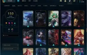 CONTA LOL 150 SKINS