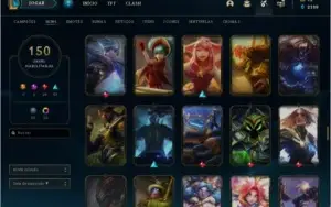 CONTA LOL 150 SKINS