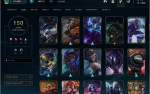 CONTA LOL 150 SKINS