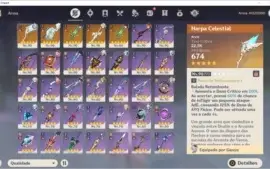 AR57, 14 chars 5*, 5 armas 5*, 38 dias de benção