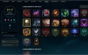 Conta LOL, Diamante 4, All Champs, 148 skins, Icones 2013