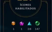 Conta lol premium com várias skins raras