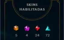 Conta lol premium com várias skins raras