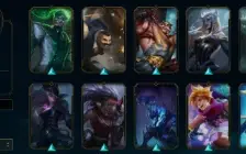Conta LOL - LVL 458 - 206 Skins - Todos Champions - FA