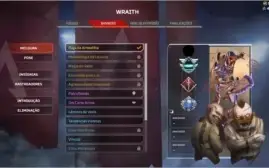 Herança Wraith apex legends