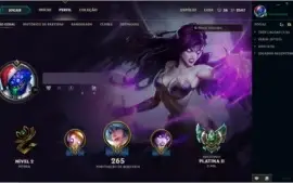 Vendo Conta League Platina 2 - S3 com Borda de Prata