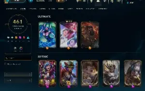 Conta Fa De Lol - 461 Skins, Esmeralda, Lvl 574 (Negocíavel)