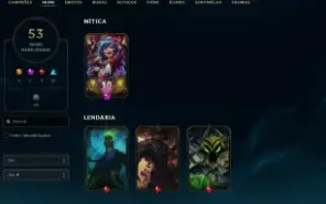 Conta League of Legends Full Acesso - 89 Champs e 53 Skins