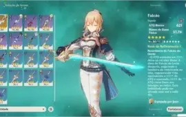 Conta Genshin Impact Excelente Detalhes na descrição