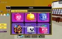 Conta de blox fruit com quase tudo