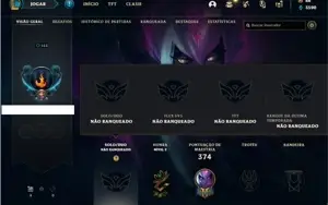 Conta unranked com TODOS os champs e 148 Skin + 100 Espolios