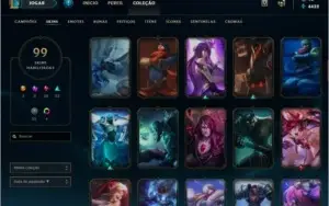 CONTA PLATINA NA S8  /  99 SKINS