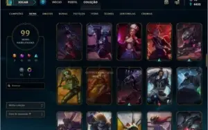 CONTA PLATINA NA S8  /  99 SKINS