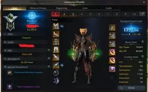 Conta Lost Ark T3 Kazeros (Atualmente WD 1391 de GS)