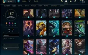 Conta prata 2 com TODOS os champs e 157 Skins + 3 Ultimates