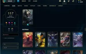 Conta prata 2 com TODOS os champs e 157 Skins + 3 Ultimates