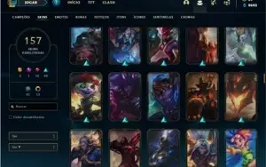 Conta prata 2 com TODOS os champs e 157 Skins + 3 Ultimates