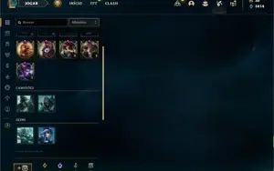 Conta prata 4 com 58 Champs e 21 Skins + 4 Fragmentos
