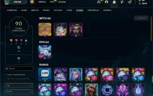 Conta prata 4 com 58 Champs e 21 Skins + 4 Fragmentos