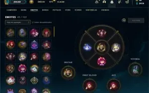 Conta prata 4 com 58 Champs e 21 Skins + 4 Fragmentos