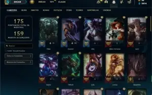 Conta prata 4 com 58 Champs e 21 Skins + 4 Fragmentos