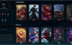 Conta de lol, Gold 4, lv 140, 71 skins