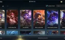 CONTA 29 SKINS; QUASE TODOS CHAMPS COMPRADOS.