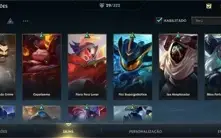 CONTA 29 SKINS; QUASE TODOS CHAMPS COMPRADOS.