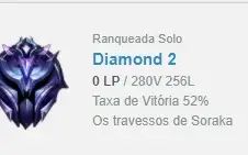 Conta Diamante II 52 de WR 156 Skins