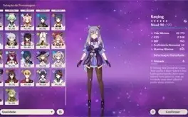 Conta AR58, 3 arcontes, Xiao, Ayaka, Ayato, 6 armas