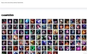 Conta ouro 3 com 100 Champs e 61 Skins + 600k de Katarina
