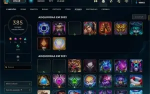 CONTA MESTRE LEAGUE OF LEGENDS COM 568 SKINS