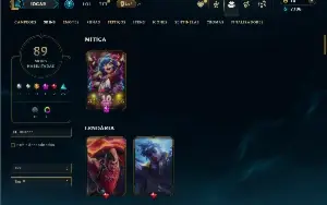 Bronze 4 com TODOS os champs e 89 Skins ( ADC / MID )