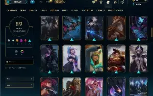 Bronze 4 com TODOS os champs e 89 Skins ( ADC / MID )