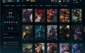 Bronze 4 com TODOS os champs e 89 Skins ( ADC / MID )