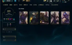 Bronze 4 com TODOS os champs e 89 Skins ( ADC / MID )