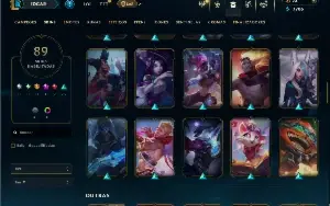 Bronze 4 com TODOS os champs e 89 Skins ( ADC / MID )