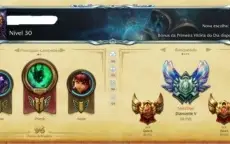 V>conta do lol D5 102 champions 57 skins