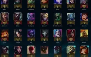 Level 30 - "Bronze" + 54 Champs + Skins + Honra Nv 5