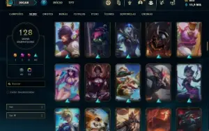 Conta ouro 4 com 150 Champs e 128 Skins ( MAIN ADC )