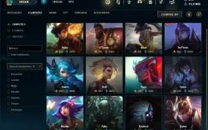 Conta ouro 4 com 150 Champs e 128 Skins ( MAIN ADC )