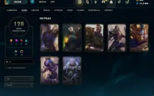Conta ouro 4 com 150 Champs e 128 Skins ( MAIN ADC )