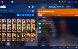 Conta Fortnite Season 1 (2017) com Ghoul Trooper Rosa