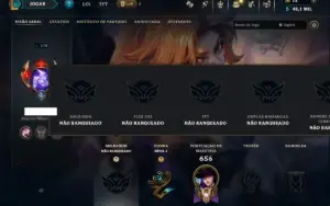 Unranked com TODOS os Champs e 113 Skins ( ADC / SUP )