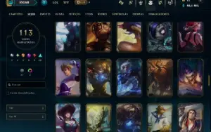 Unranked com TODOS os Champs e 113 Skins ( ADC / SUP )