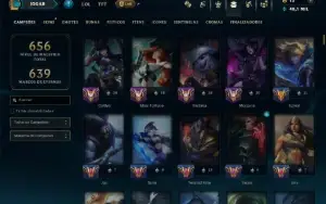 Unranked com TODOS os Champs e 113 Skins ( ADC / SUP )