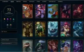 CONTA ALL CHAMPIONS, DIAMANTE 1, 73 SKINS