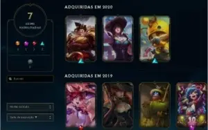 CONTA Lvl22 | 18 CHAMPS | 7 SKINS *JINX GUARDIÃ ESTELAR*