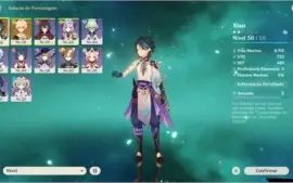 Conta Genshin Xiao + 10 armas 4* AR28