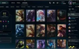 conta lol d3, all champs e bastante skins